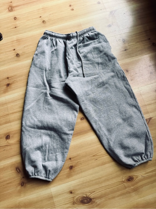 KBL by Kahlana Pants - KBB by Kahlana Gray Oversized Fleece Sweatpants -